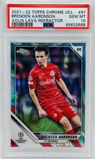 2021-22 Topps Chrome Red Bull Salzburg Team Soccer Cards Checklist 20