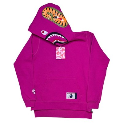 [XS] DS Bape Pink Pullover Shark Hoodie