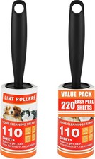 Lint Roller 220 Sheets with 2 Handle, Lint Rollers for Pet Hair Extra Sticky,Pet