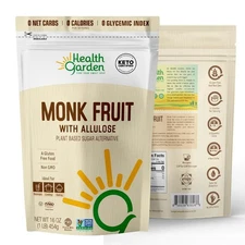 Monk Fruit with Allulose Sweetener - Natural Plant-Based Sugar Alternative - 1lb
