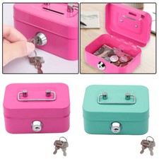 Money Box Metal Cash Box Lockable Cash Boxes With Keys Lockable Small Metal