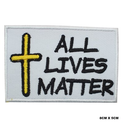 All Lives Matter Aufnäher bestickt Aufnäher Bügelbild/Aufnähen Patch für Kleidung