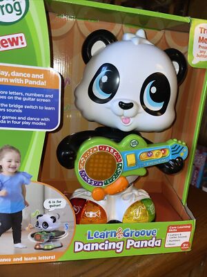 NEW-Leap Frog Learn Groove Dancing Panda w/Guitar Light Up Talking Singing Music