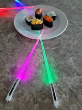 Chop Sticks Lightsaber Color Change Chop Sticks Light up 9 Colors in one Saber