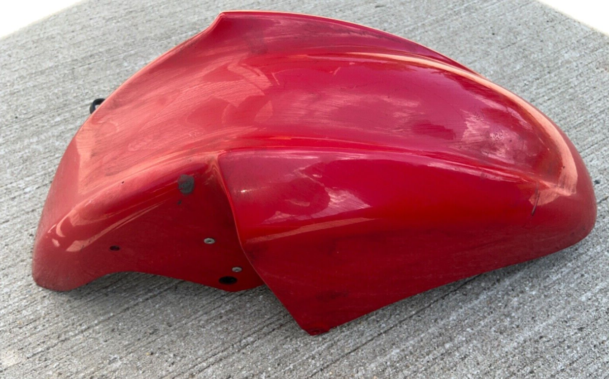 バイイー 4480 5571 5866 95-99 KAWASAKI ZX6 FRONT FENDER WITH BRACKET 35004-1306 RED