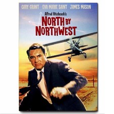 North by Northwest (1959) Alfred Hitchcock Movie Artwork Printed on Metal Sign
