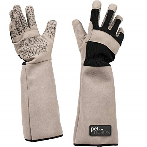 PetFusion Multipurpose Pet Glove for Grooming, Trips to Vet, Handling. [Puncture
