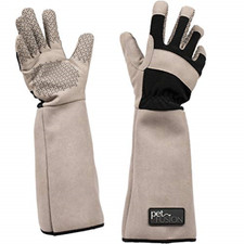 PetFusion Pet Glove for Grooming Vet Visits - Scratch Water Resistant