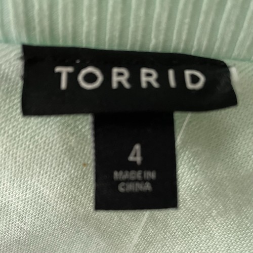 NWT Torrid Reverse Terry Drop Shoulder Sweatshirt Ombre Long Sleeve Top Size 4 - Picture 8 of 10