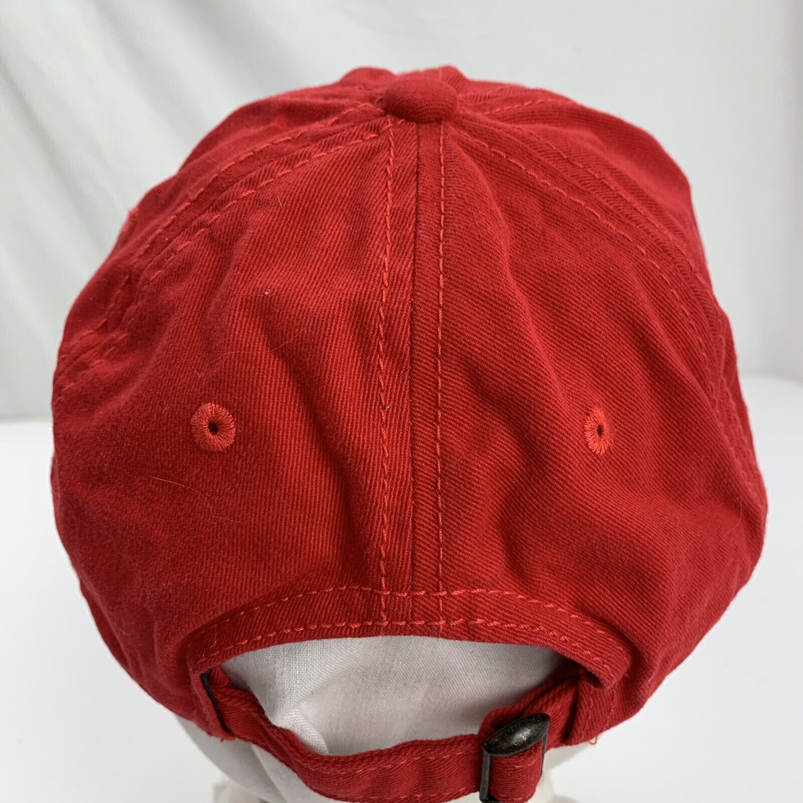 MAC Red White Ball Cap Hat Adjustable Baseball - image 3