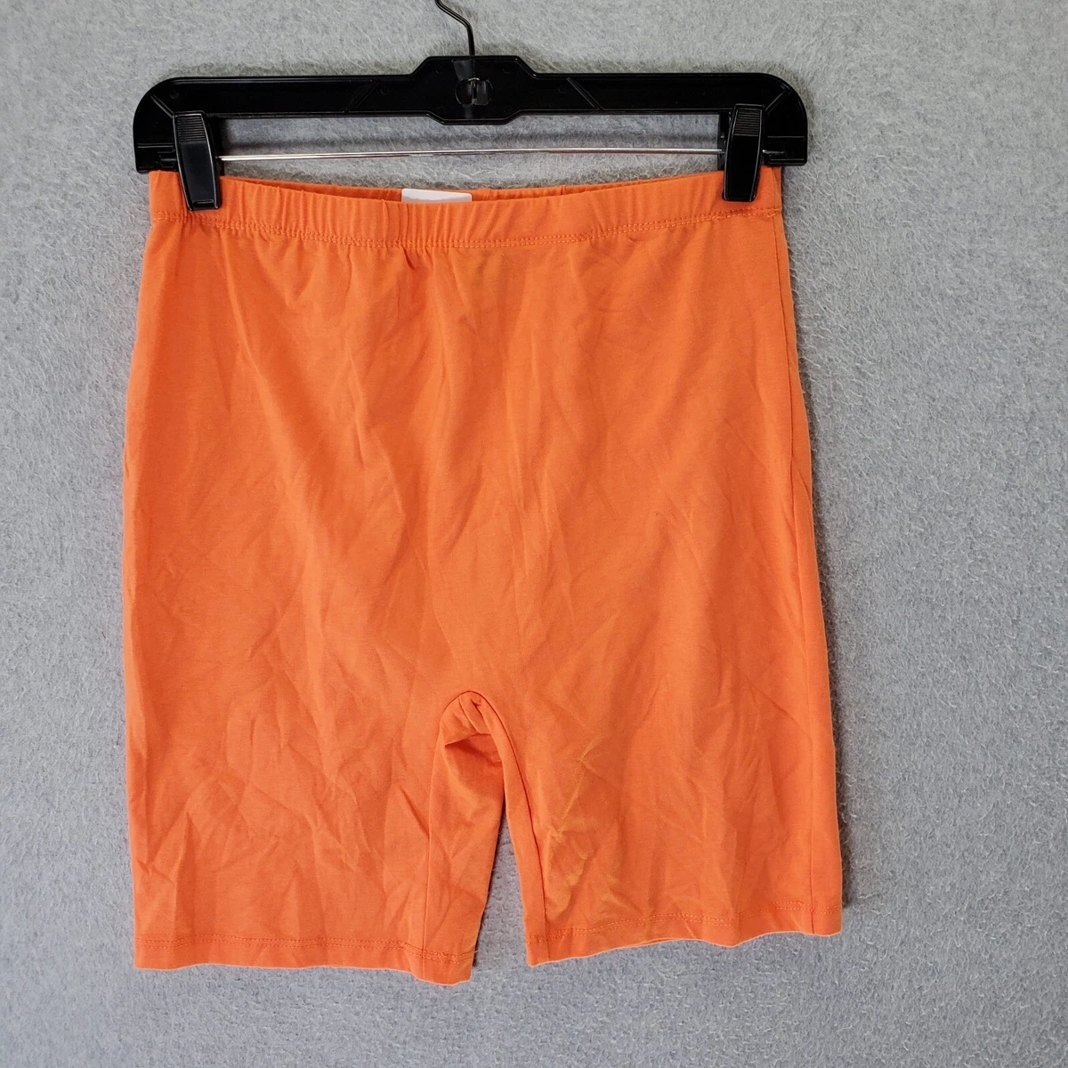 Shein Women Activewear Shorts Large Orange Antileisure High Rise