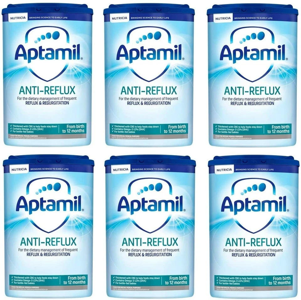 Aptamil Anti-Reflux Baby Milk Powder x 6 tins (800g) - Image 2 of 2