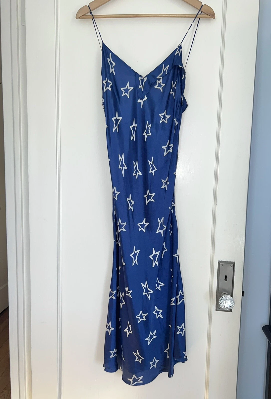 MAISON MARGIELA Abito slip Maison Martin Margiela S S 2007 etichetta bianca passerella stampa stelle IT 44