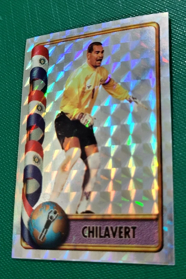 Pegatina de hacha Navarrete Francia Copa Mundial FIFA 1998 #429A Joseph Luis Chilavert foil Foto 4 de 4