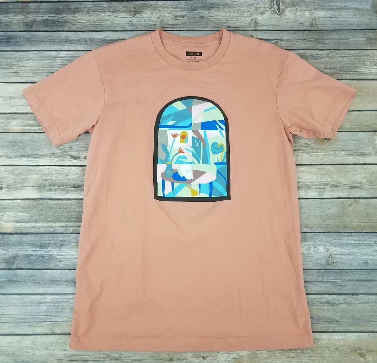 Salmon pink shirt mens sales