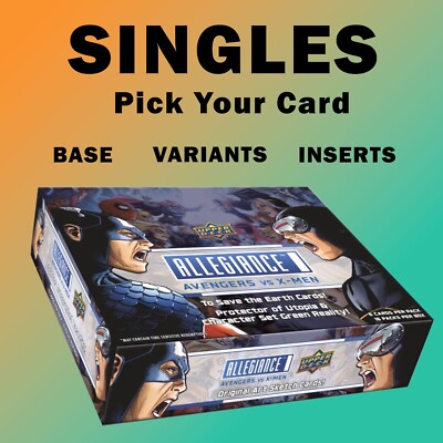 2023 Upper Deck Marvel Allegiance: Avengers vs. X-Men | SINGLES | Pick Your Card