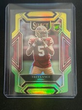 Trey Lance 2021 Panini Select Green Yellow Prizm RC Die-Cut Club Level #245