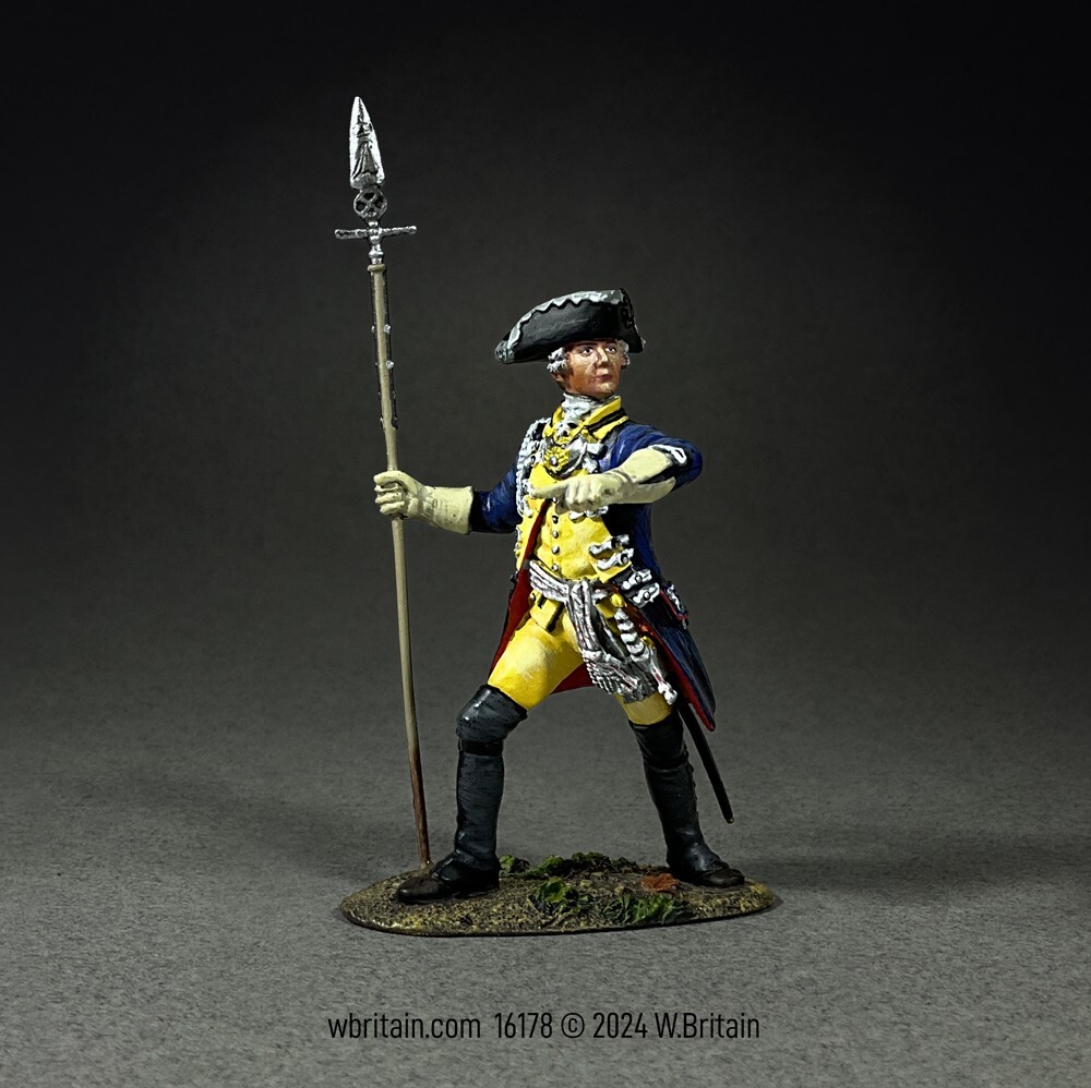 BRITAINS SOLDIERS 16178 - Hessian Leib Infantry Regiment Officer, 1776 Figure