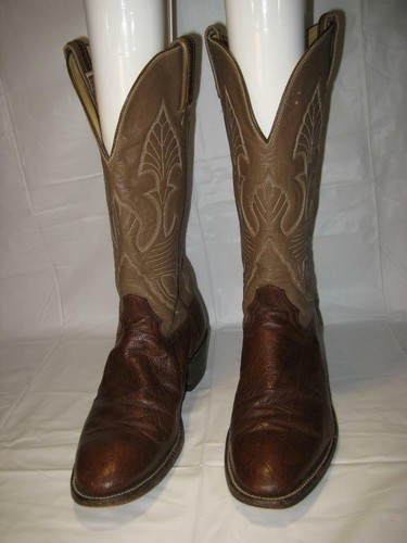Hondo Mens Leather Cowboy Western Boots 