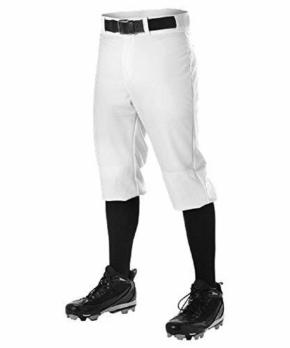 Alleson Athletic Mens Knicker Baseball Pant,White,X-Large - Photo 1/1