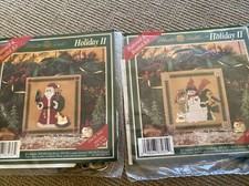 MILL HILL Holiday II Button Beaded St. Nick Christmas  Snowfamily Lot Kit Parts