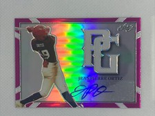 2021 LEAF PERFECT GAME METAL PINK REFRACTOR JEANPIERRE ORTIZ  RC AUTO # 3/6