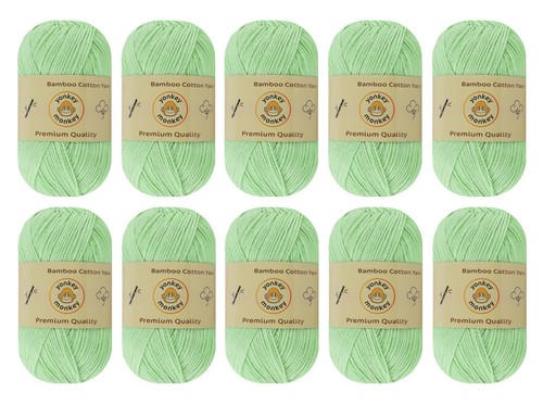 70% Bambus 30% Baumwolle Garn (10er Pack) von Yonkey Monkey 500 Gramm - Bild 28 von 49