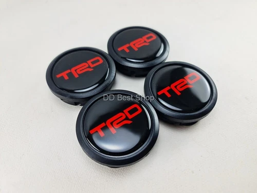 Center Caps Wheels Logo Decor Emblem Resin TRD Sport For Yaris Size 54mm. Set 4p