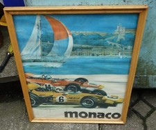 Rennsport Plakat Monaco im Rahmen