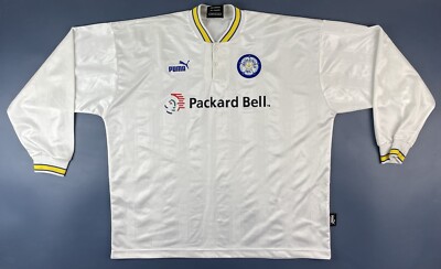 LEEDS UNITED 1996/1998 HOME FOOTBALL LONG SLEEVE PUMA VINTAGE