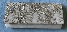 Unbranded Vintage Clutch w/straps color Beige