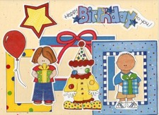 "HAPPY BIRTHDAY TO YOU" MY MINDS EYE DIE CUT SET  KIDS FUN CELEBRATE PARTY 