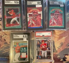 Mike Trout Huge Graded Card Lot Baseball PSA SGC Green Dragon Prizm Jersey