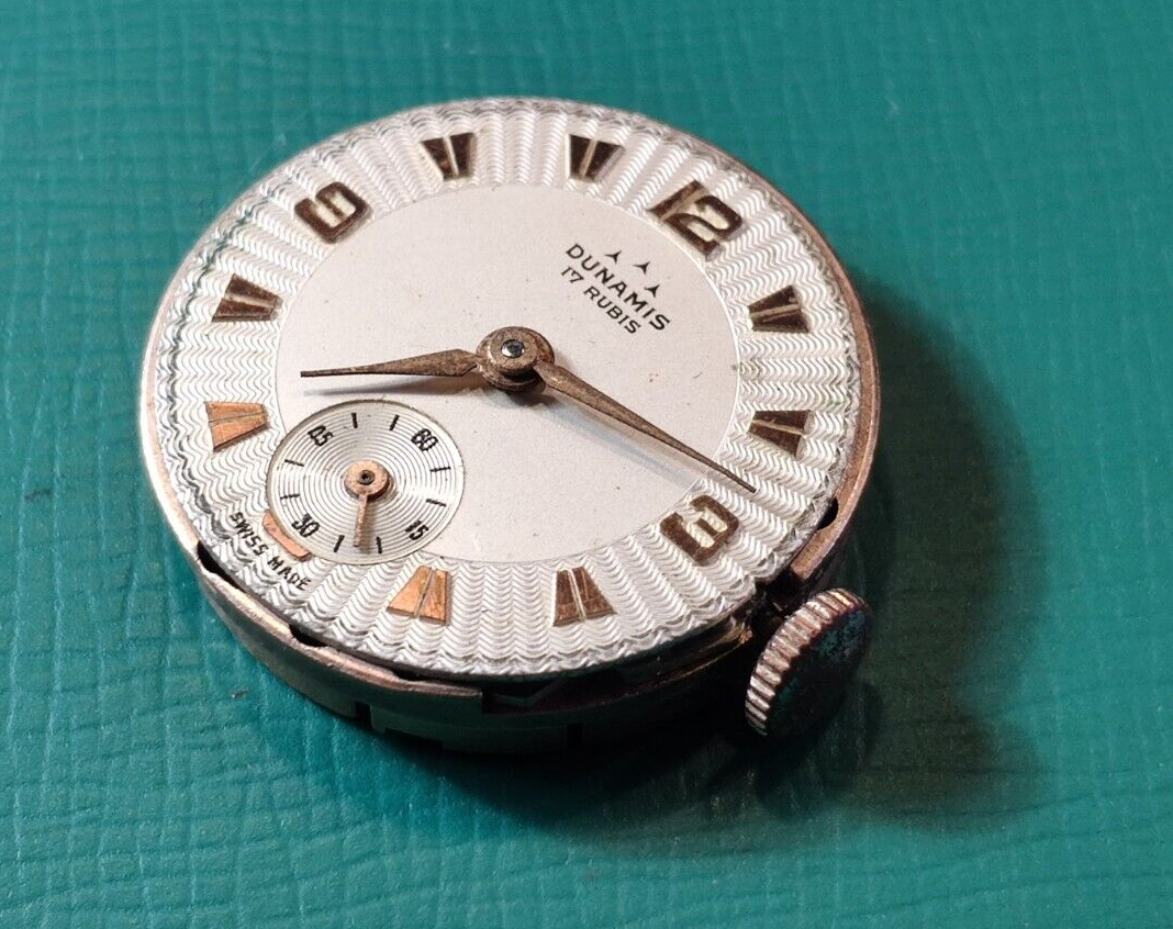 OROLOGIO VINTAGE DUNAMIS FUNZIONANTE 1960 epoca lady carica man 17