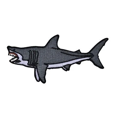 CLAYTON JEWELRY LABS Megalodon Shark Embroidered Iron-on Patch