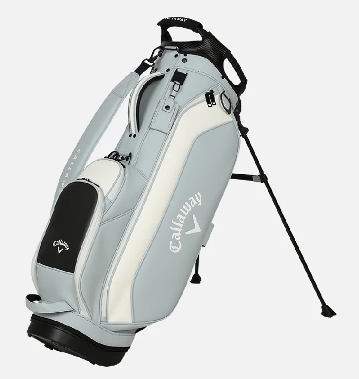 Bolsa de pie de golf Callaway 2025 Shadow V 9" 14 vías gris PU Foto 2 de 4