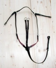 Leather Horse Hunting Elastic Martingale - Elastic Hunting Martingale