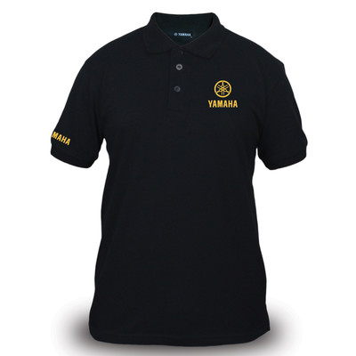 Genuine Yamaha Extreme Motocross Superbike Motorcycle Black Men Polo Tee  T-Shirt