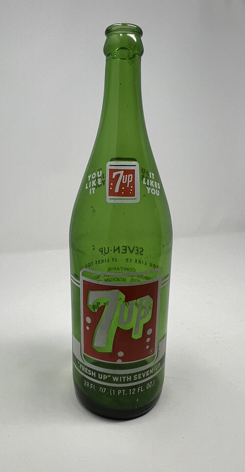 Vintage 7 Up Green Bottle 1 Pint/ 12 Oz. 1965 | eBay