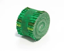It's All GREEN  Jelly Roll 2.5" pre-cut 100% cotton fabric quilting 18 strips
