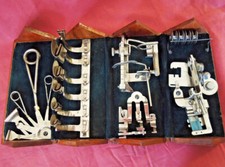 Rara scatola puzzle macchina Singer Style # 2, 12K SE BOBINA ROTONDA COMPLETA