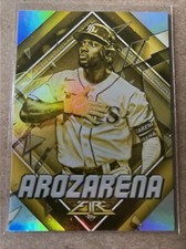 Randy Arozarena Gold Minted Foil SP 2022 Topps Fire MLB Base Set Card #119 Rays