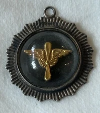 WORLD WAR II PILOT SWEETHEART PENDANT, STERLING SILVER