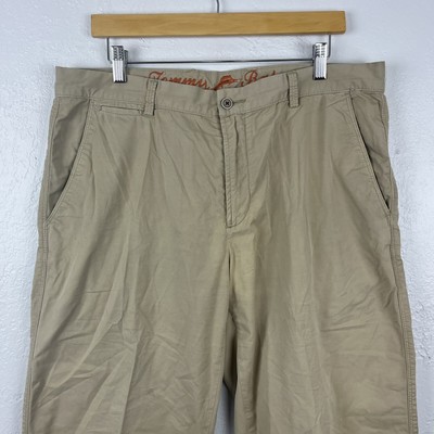 Tommy Bahama Chino Pants Mens 36x30 Tan Stretch Khaki Casual 