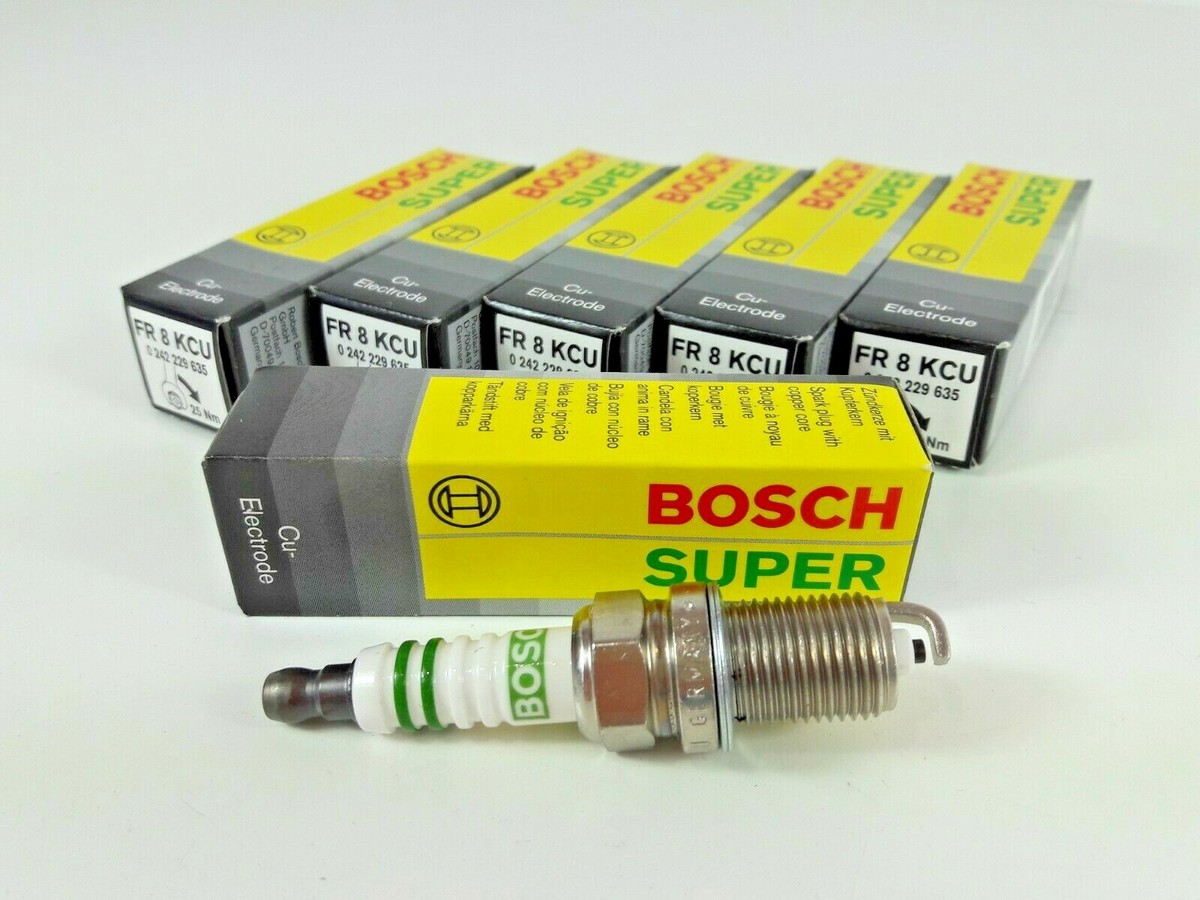 1x BOSCH Spark Plug FR8KCU 0242229635 SUPER | eBay