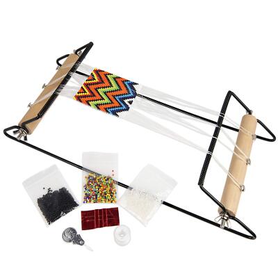 The Beadsmith Extra Breit Metall Perlen Webstuhl Kit 14,5 Zoll mit Perlen Faden