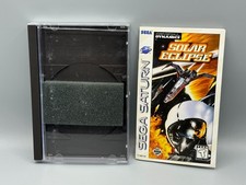 Solar Eclipse Sega Saturn Jewel Case Longbox Case Manual Reg Card NO GAME
