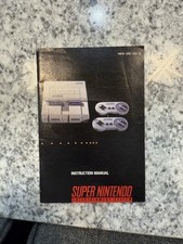 SNES Super Nintendo Console Instruction Manual Only Registration Card Inserts