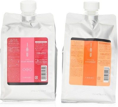 LebeL IAU Cleansing Clearment (Shampoo) 1000ml & Cream Silky Repair Treatment 10