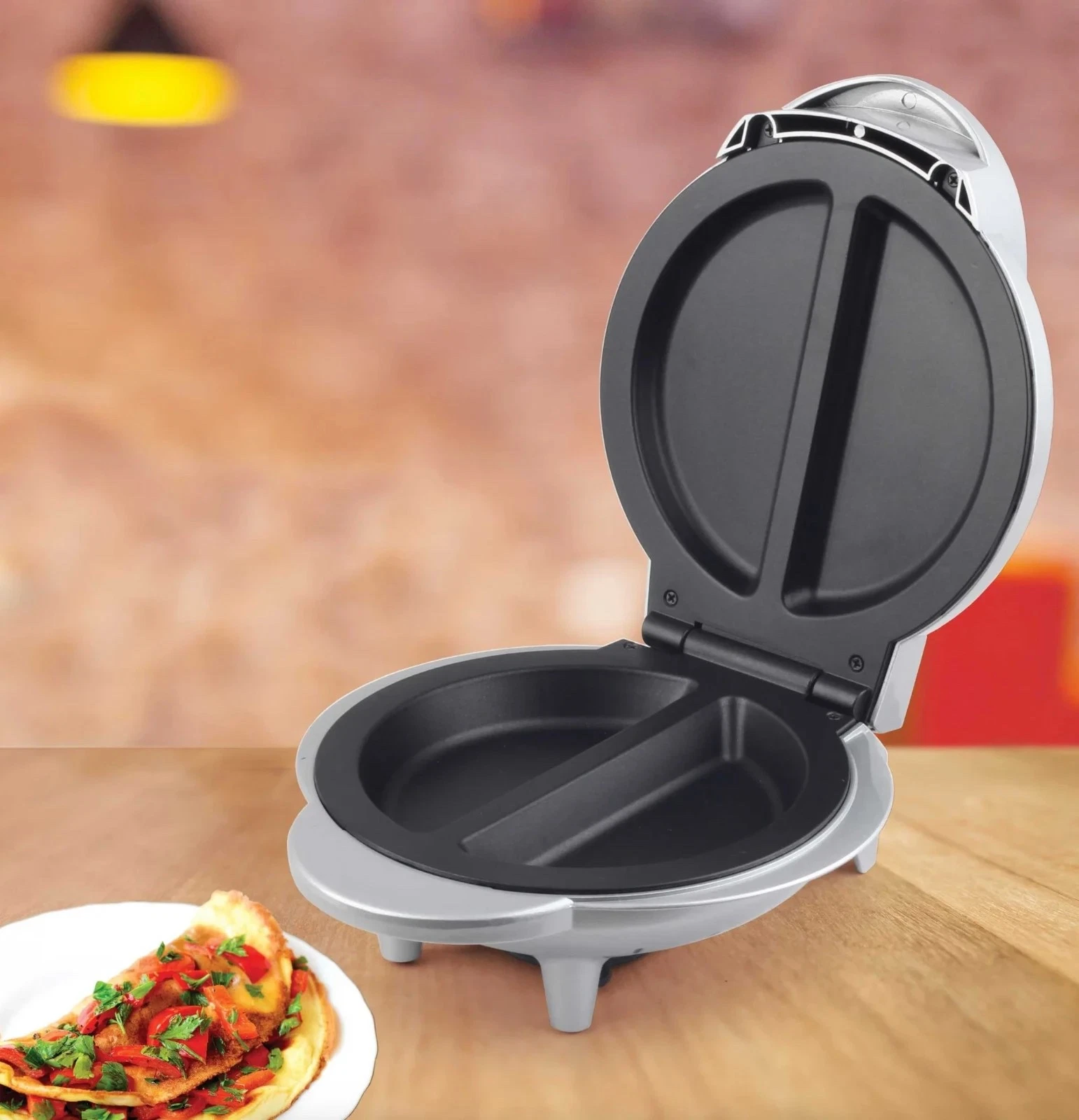 Brentwood TS-255 Omelet Maker Ready in 10 Minutes 2 Perfectly Fluff Omelets NEW
